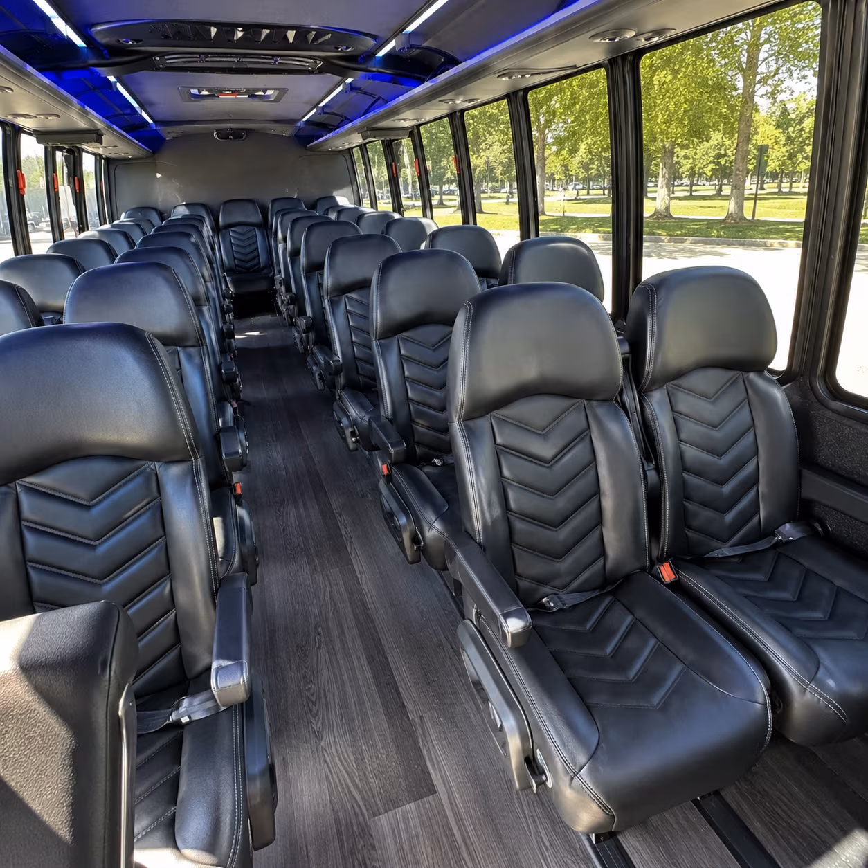 28 passenger minibus inside