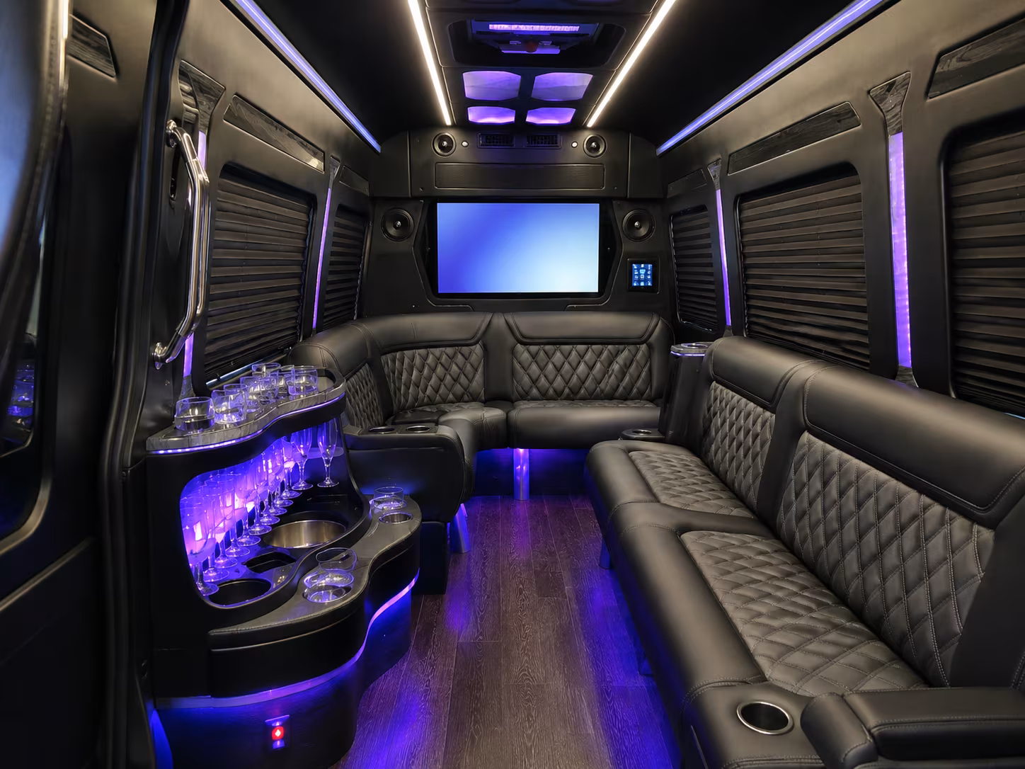 bridal party sprinter vans and party buses for the getting ready ride
